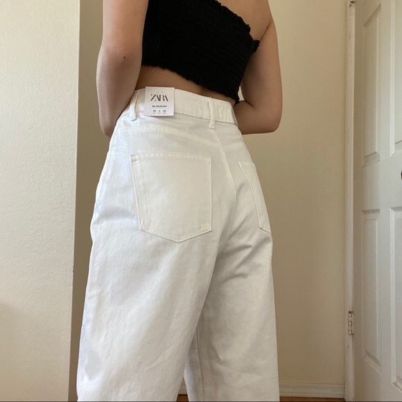 zara white slouchy jeans - Picture 2 of 4